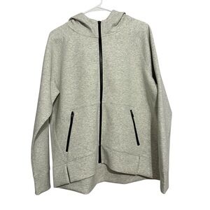 DSG Full Zip Hoodie Fleece Heather Gray With Pockets NWT Women’s Size Large